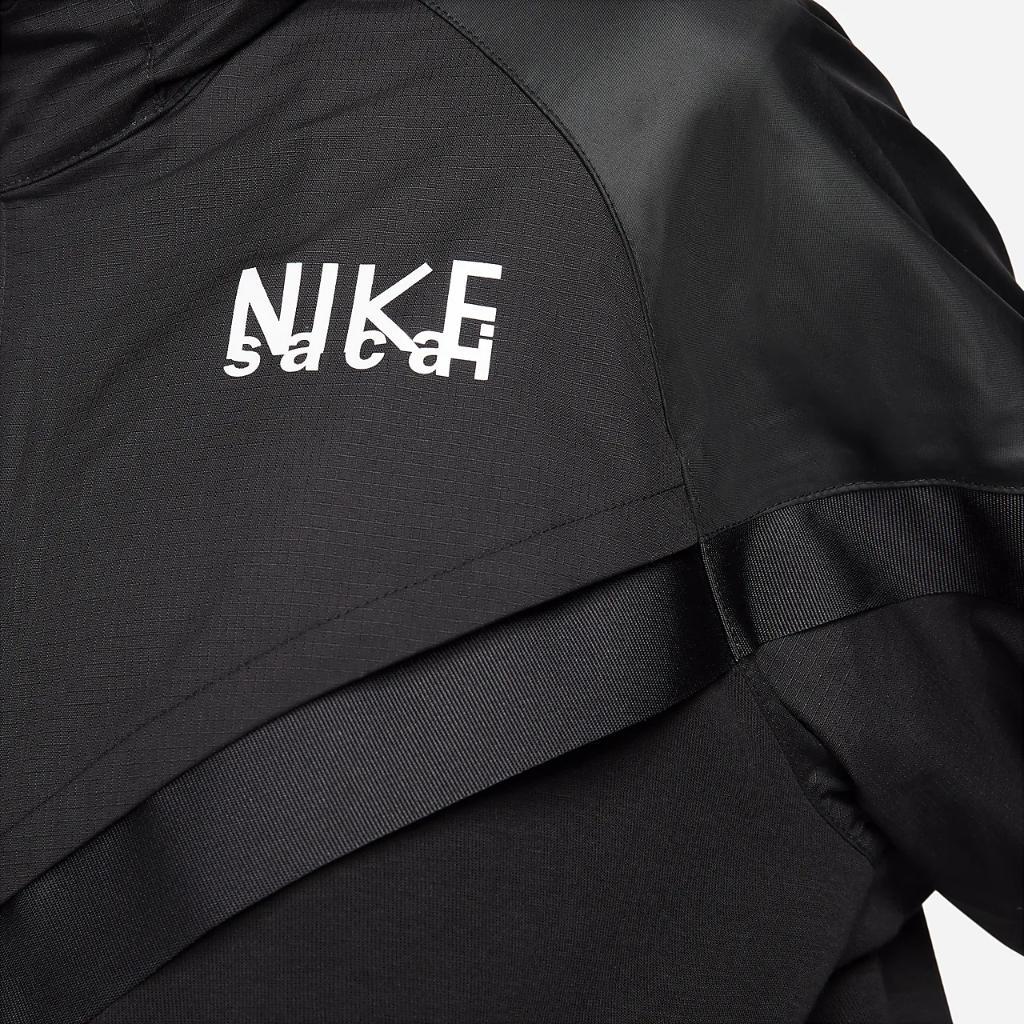 Nike x Sacai Full Zip Hoodie Black Men's - FW22 - US