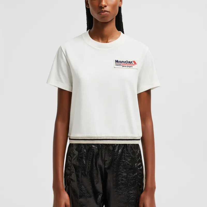Moncler X Palm Angels Racing Slim T Shirt White/Black-1