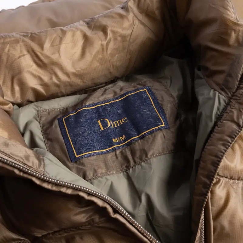 Dime MTL FW24 Puffer Jacket Unisex Gold-2