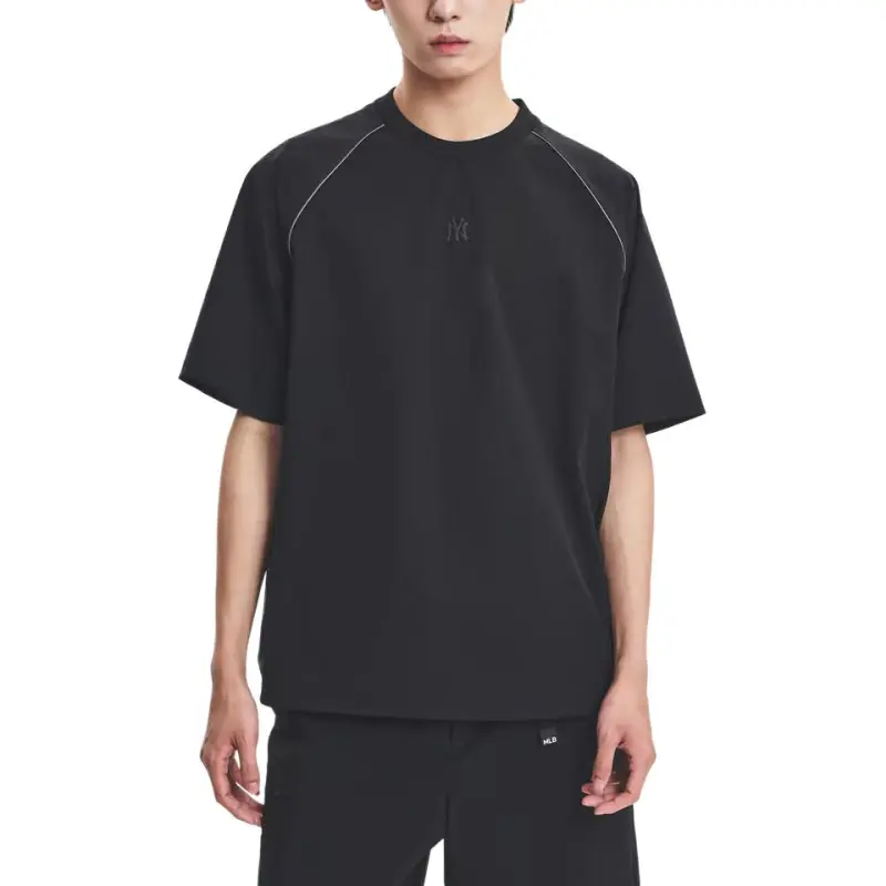 MLB Basic New York YankeesGofcore T Shirt Unisex Black-3