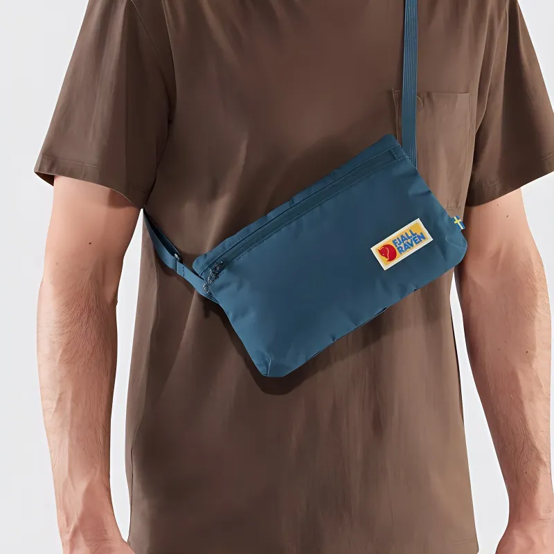 Fjallraven Recycled Polyester Shoulder Bag Regular Unisex Blue-4