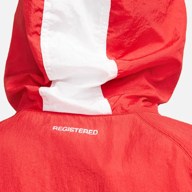 Nike Sportswear Swoosh Men's Logo Woven Hooded Jacket Red L