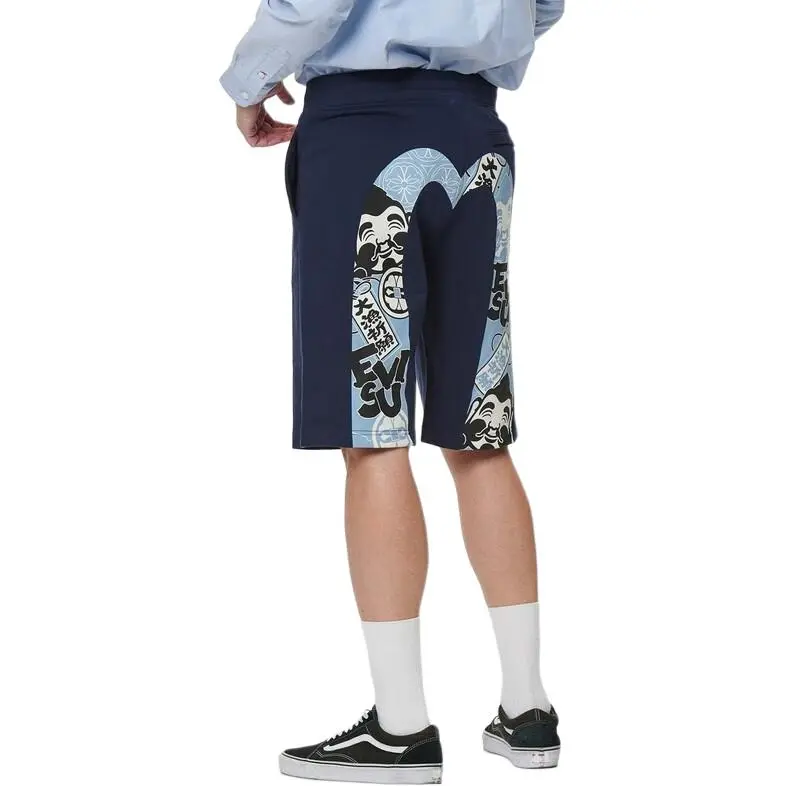 EVISU Casual Shorts Men Dark Blue-7