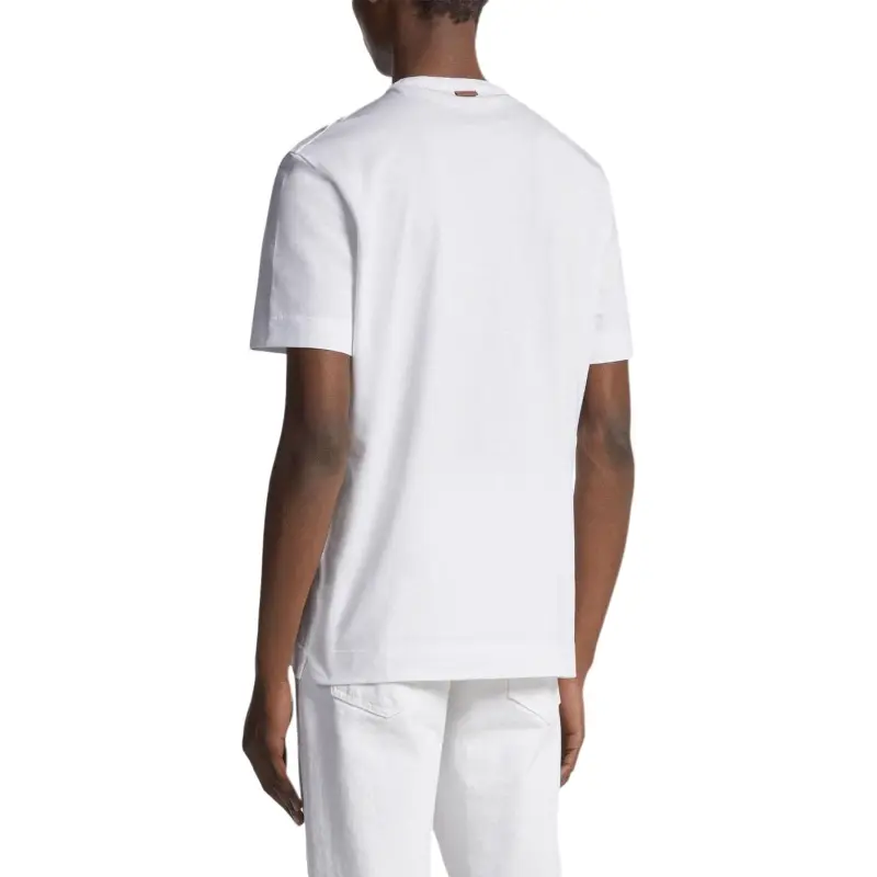 Ermenegildo Zegna Logo Printed Crewneck T Shirt-3