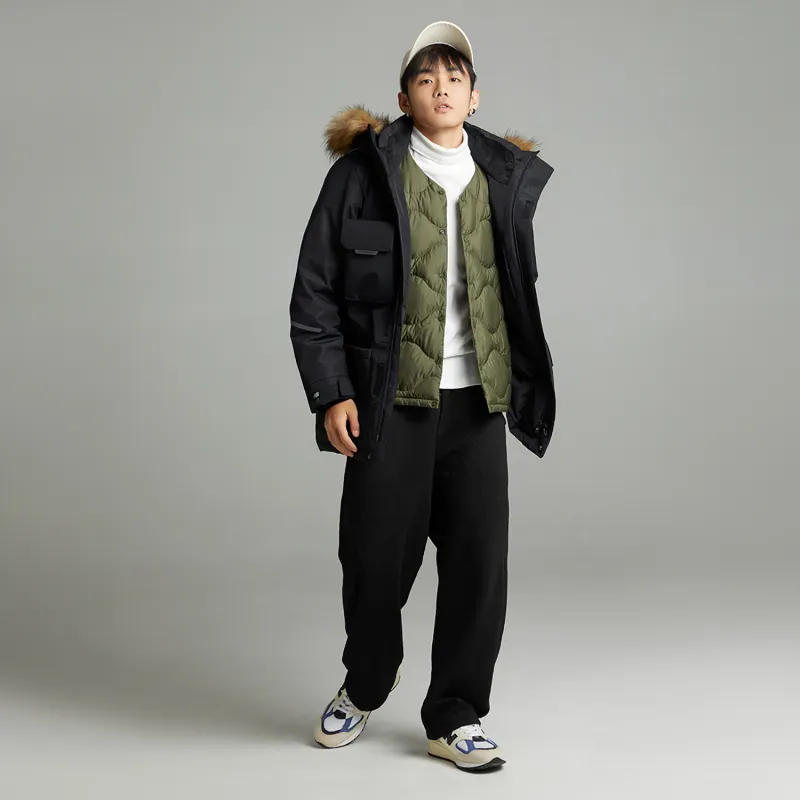 New Balance Down Jacket Unisex Black-3