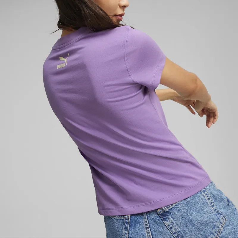 PUMA T Shirts Women's Purple-4