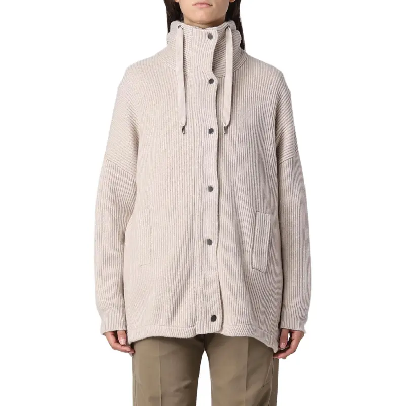 Brunello Cucinelli Hooded Knitted Jacket-2