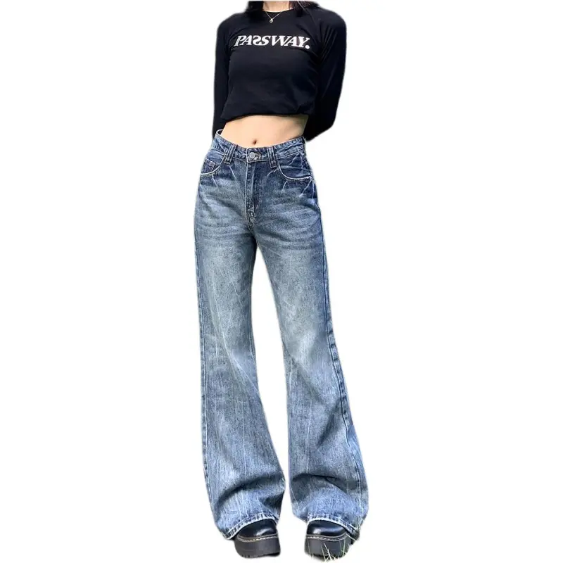 Concubine Zhu Jeans Unisex Vintage Blue-5
