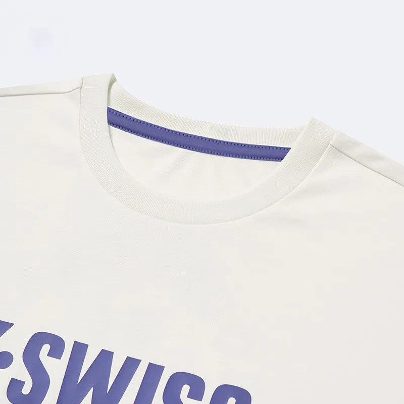 K·SWISS T Shirts Unisex White-2