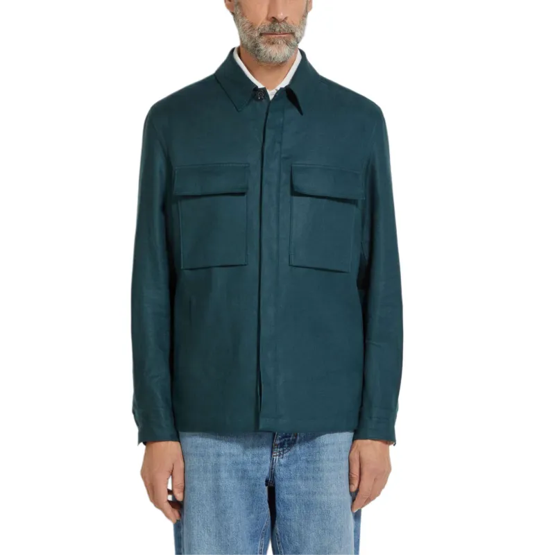 Ermenegildo Zegna Oasi Lino Overshirt-1