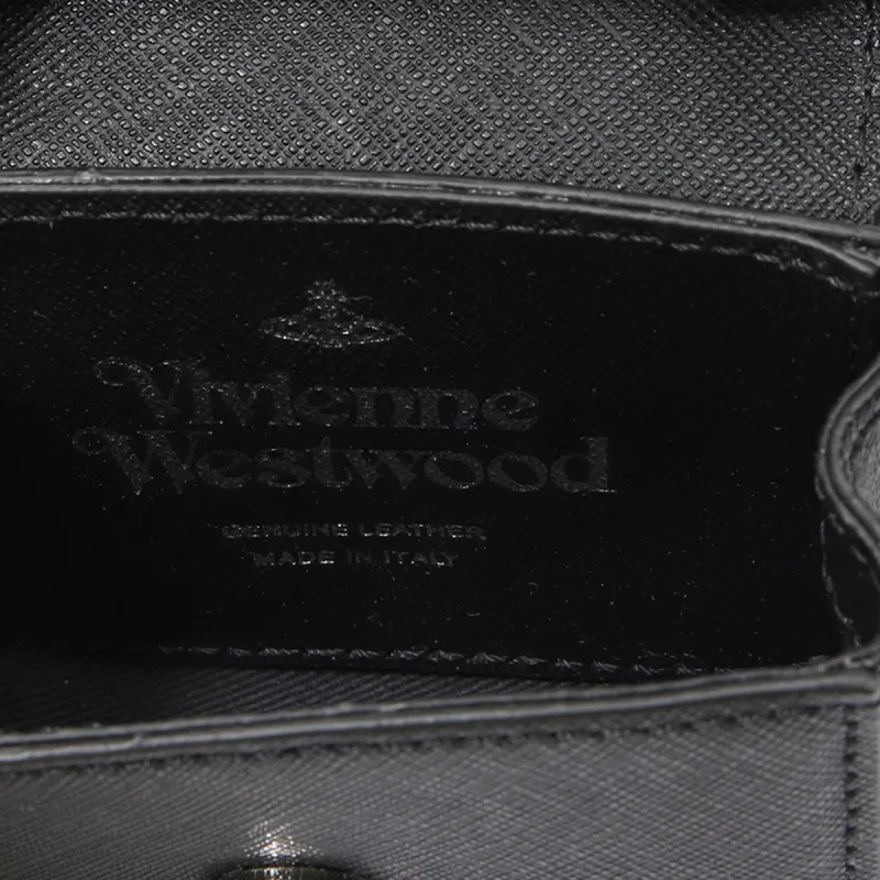 Vivienne Westwood Cow Leather Handbag Mini Women's Black-4