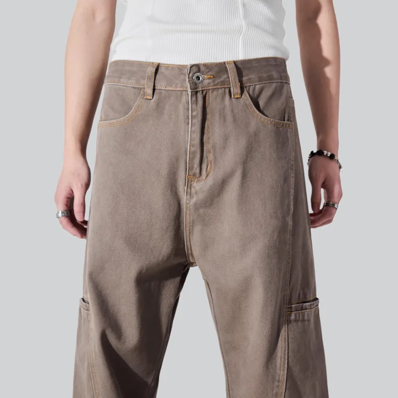 ALL IN Cargo Pants Men Khaki-3