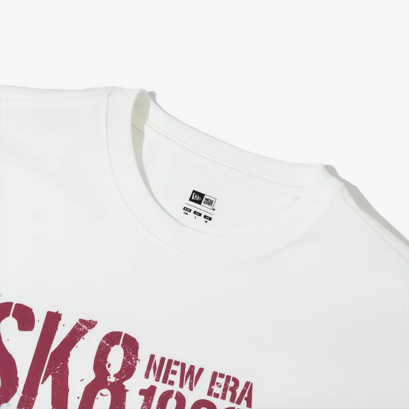 New Era T Shirt Unisex Gray White-2