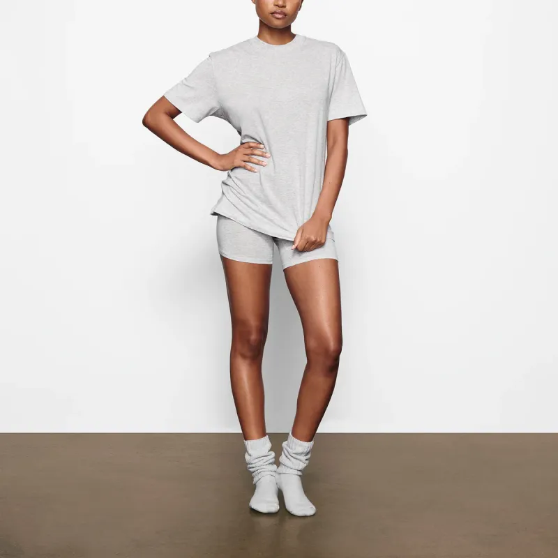 Skims Boyfriend T shirt Light Heather Grey-1