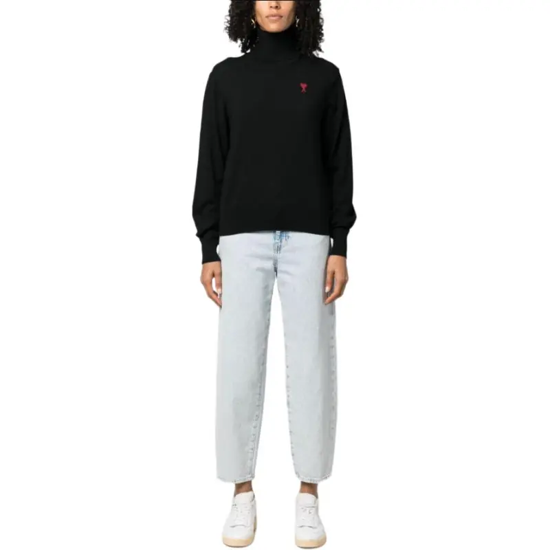 AMIPARIS Ami De Coeur High Neck Knitted Jumper-2