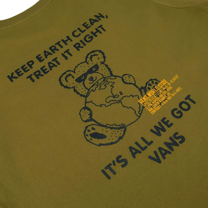 Vans TEE SS T Shirt Unisex Brown-3
