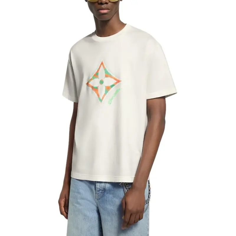 LOUIS VUITTON Monogram Flower 3D Gradient Print T Shirt-2