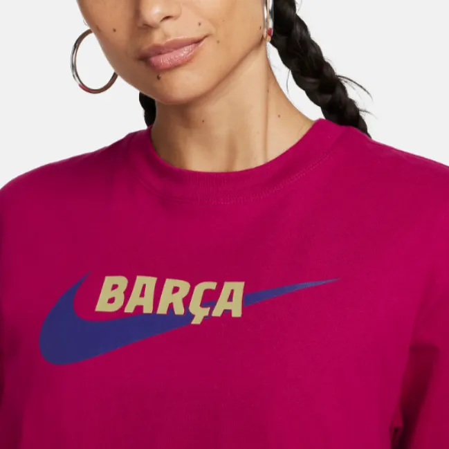 Nike Fc Barcelona Women's Nike Soccer Boxy T Shirt-2