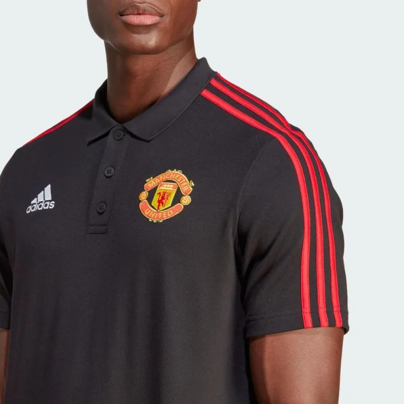Adidas MANCHESTER UNITED THEATRE OF DREAMS Polo Shirt Men's Black-4