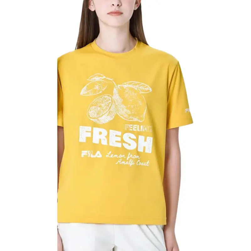 FILA T Shirts Unisex Yellow-2