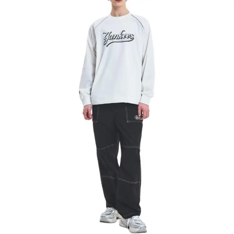 MLB New York Yankees Sweatshirts Men White-2