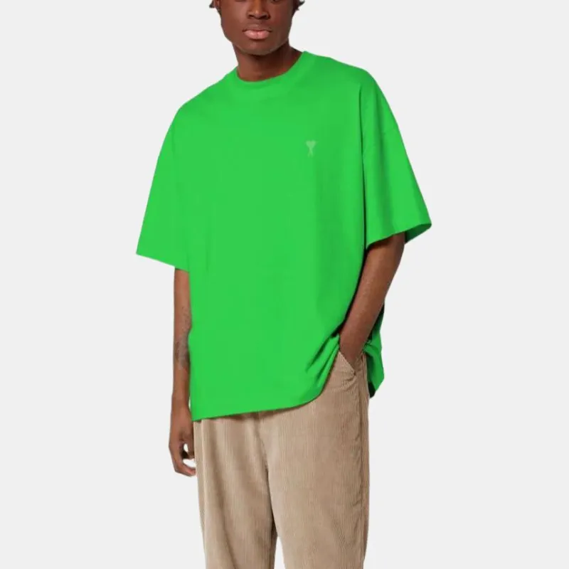 Ami Paris Organic cotton Drop shoulder T shirt-1