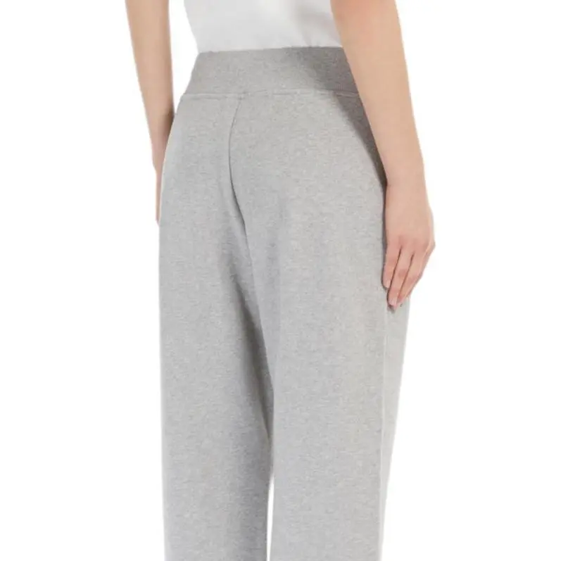 WEEKEND MaxMara SS25 Knitted Sweatpants Women's Light Gray-4