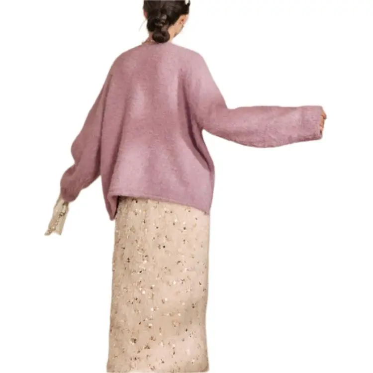 QIAOYUHUAZUN Knitwear Women's Taro Purple-2