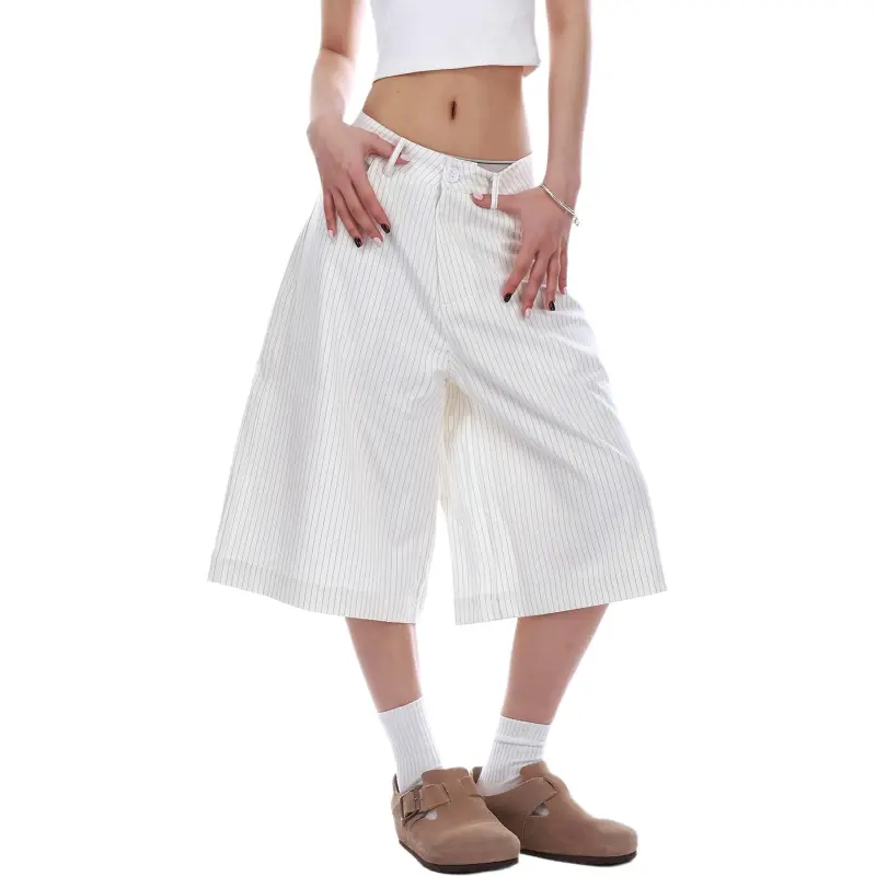 VINMUK Casual Shorts Unisex White-6