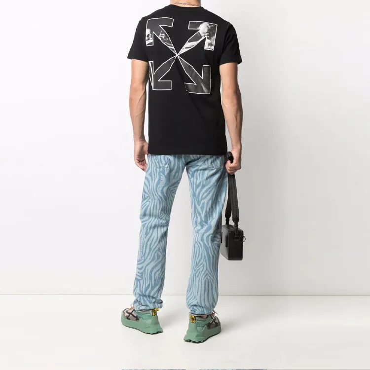 OFF WHITE Slim Fit Caravaggio Saint Jerome Writing Arrows T Shirt-2