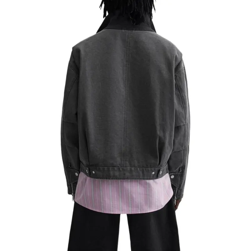 ZARA Jackets Coats Men's Dark Gray-4