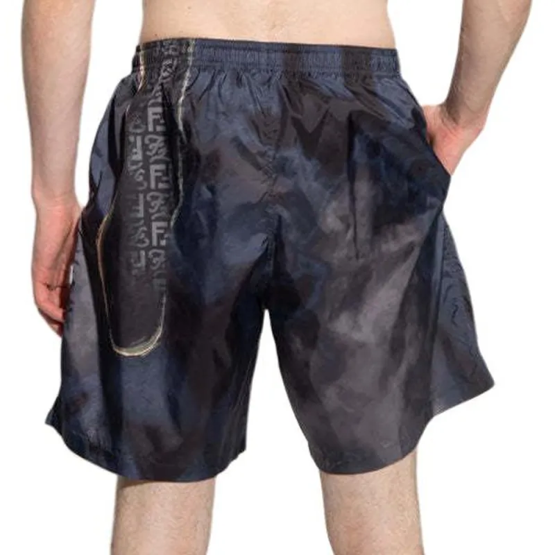 FENDI SS22 Casual Shorts Men's Black-3