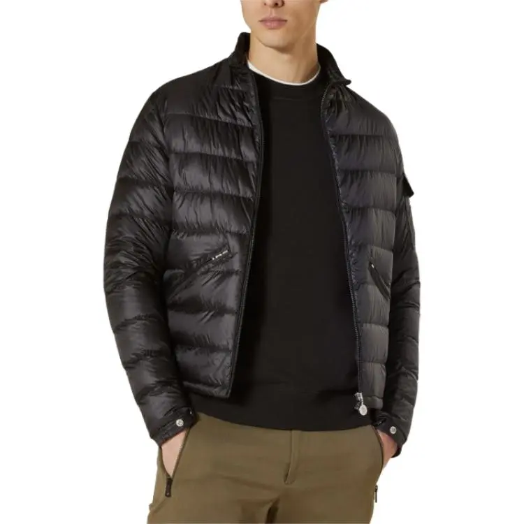 Moncler Agay Short Down Jacket Down Jacket Men's Black-4