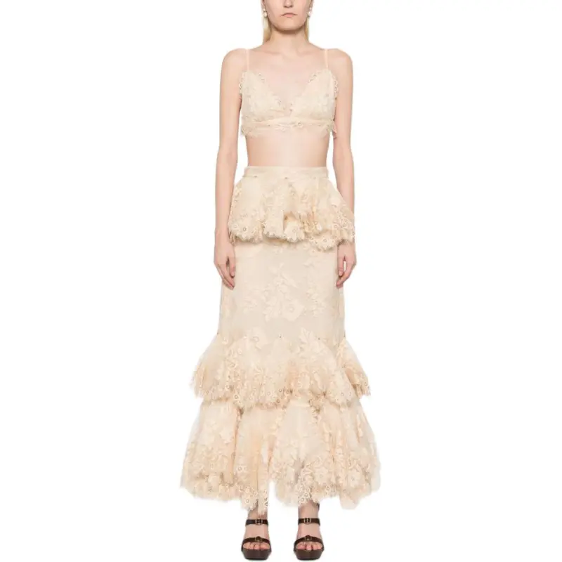 Zimmermann Eden Lace Handkerchief Skirt-1