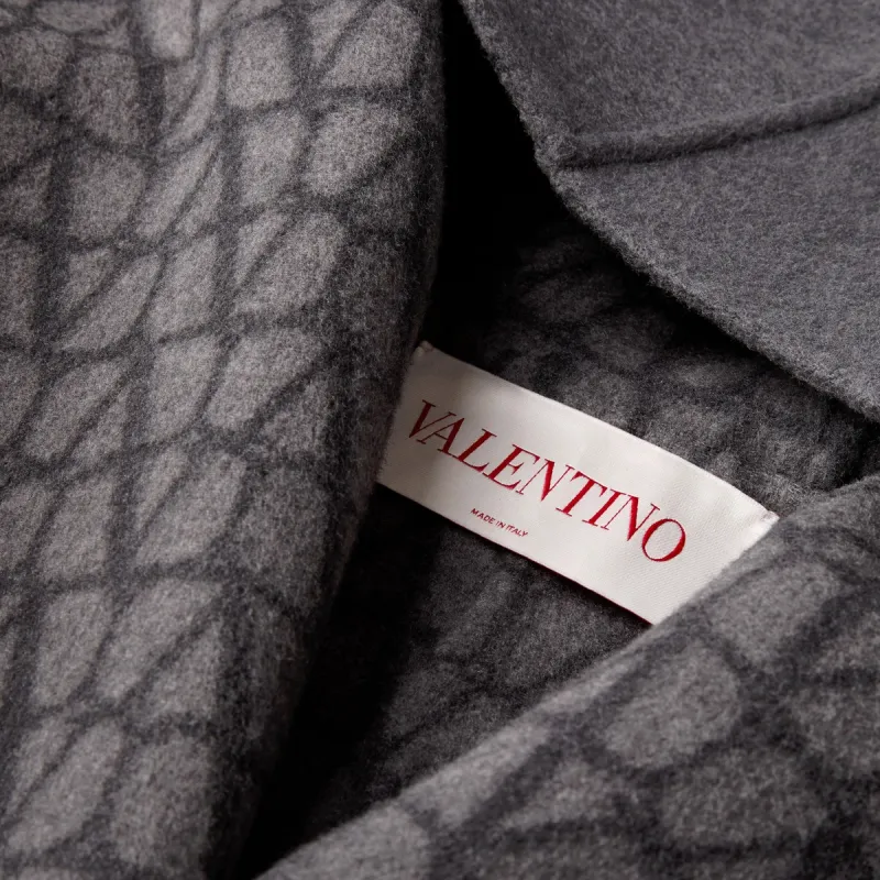 Valentino Trench Coat Women's Gray-6