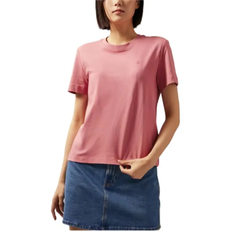 CALVIN KLEIN Regular T Shirt Women's Dirty Pink-2