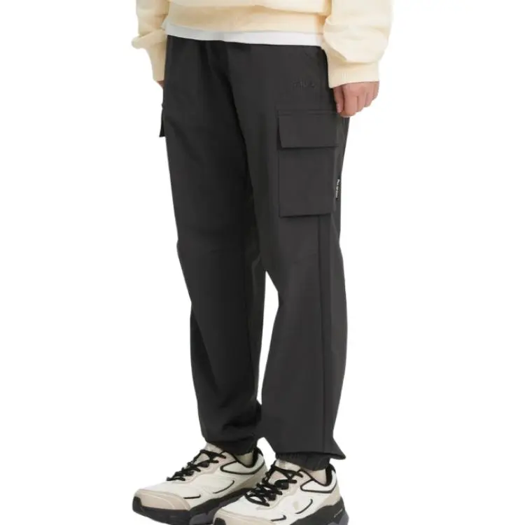FILA Knitted Sports Pants Unisex Dark Gray-3