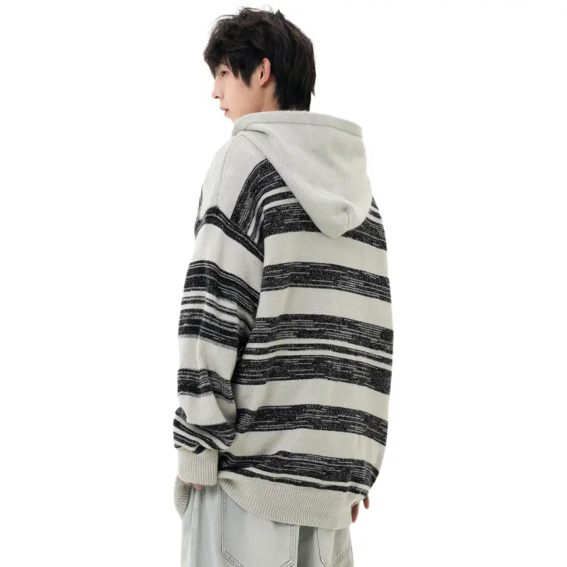 TONYKRZ Sweater Unisex Black Gray Color-4