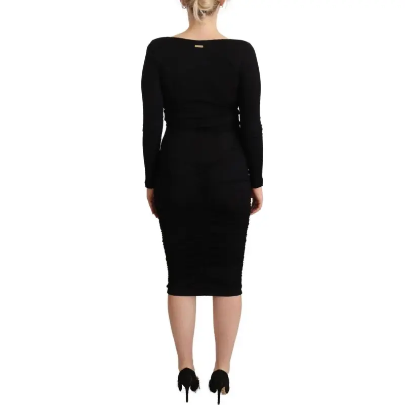 GIANFRANCO FERRE Long-Sleeved Dresses Women's Black-1
