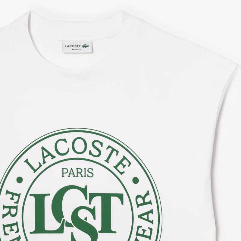 LACOSTE Logo print T shirt-3