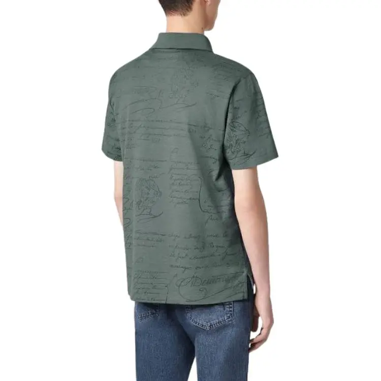 BERLUTI Polo Shirts Men Green-3