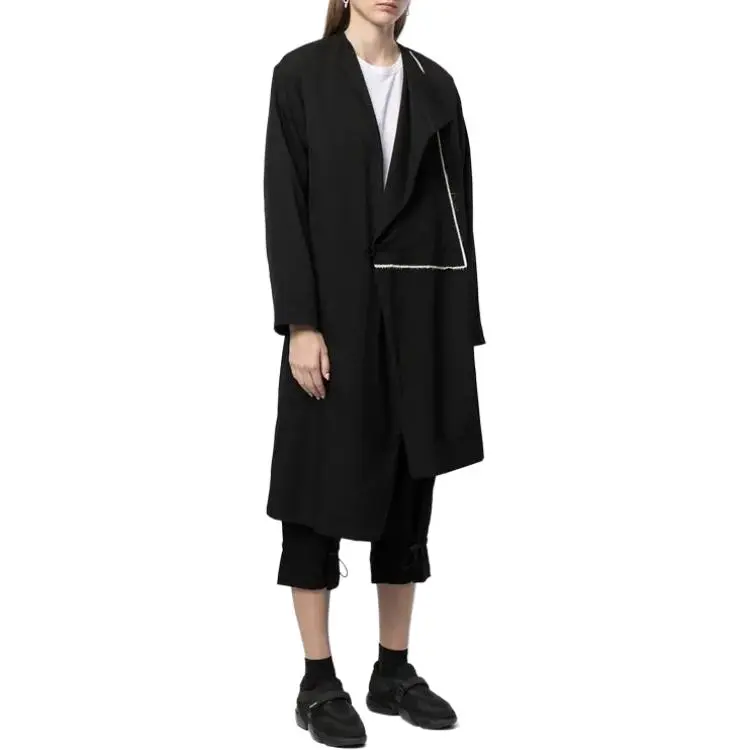Yohji Yamamoto Asymmetric Wool Coat-1