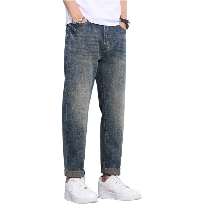 Jeep Fashion Sports Collection Jeans Unisex Vintage Blue-4