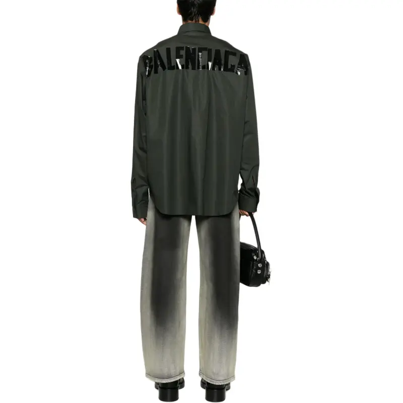 Balenciaga Collared Long Sleeve Shirt-3