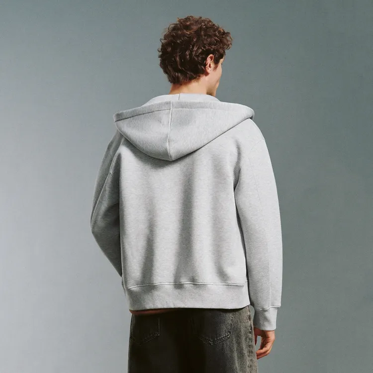 URBAN REVIVO Jackets & Coats Men's Light Gray Heather Gray-2