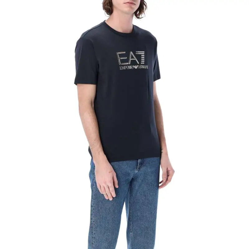 EMPORIO ARMANI EA7 SS23 T Shirt Men's Marine Blue-3