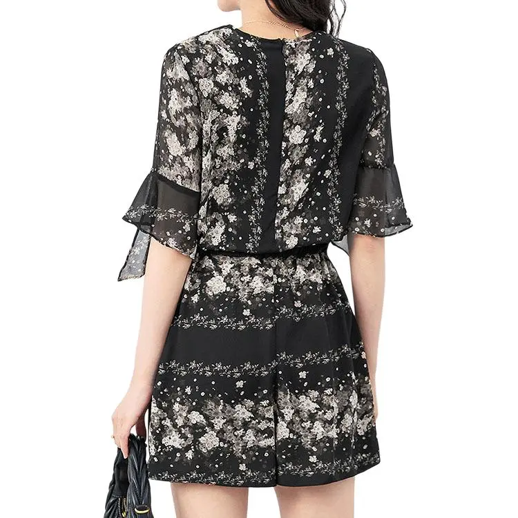 CHARM PICK Jumpsuit Women's Black-3
