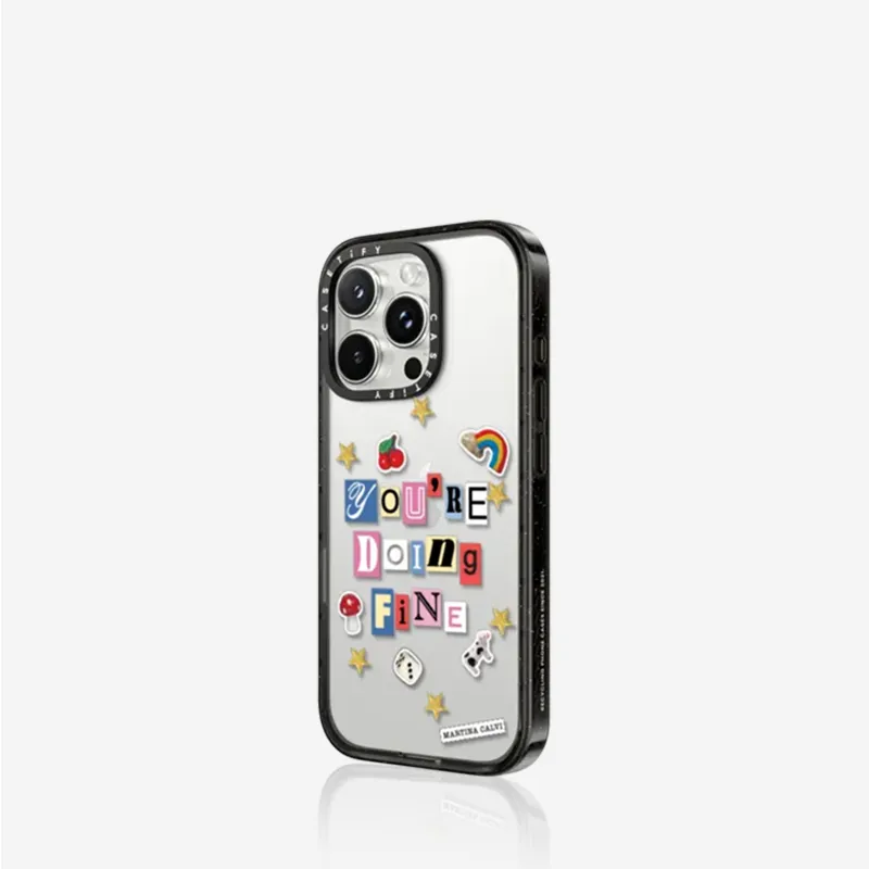 CASETIFY PC+TPU Material Martina Calvi You're Doing A Great Job Phone Cases Compatible With IPhone 16/15 Collection-3