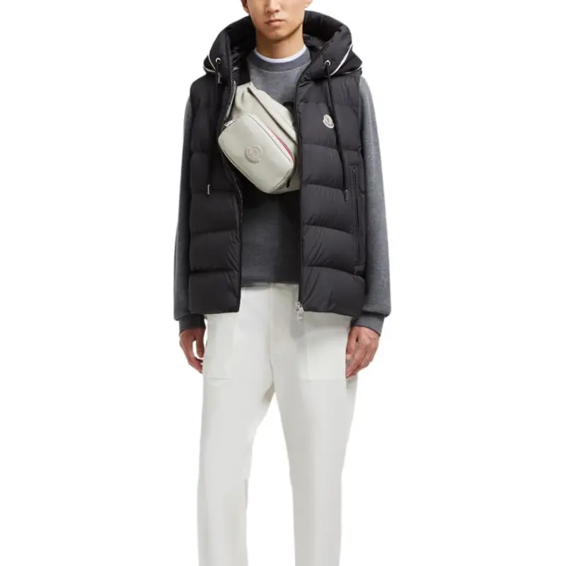 Moncler Cardamine Series Vests Men Black-3