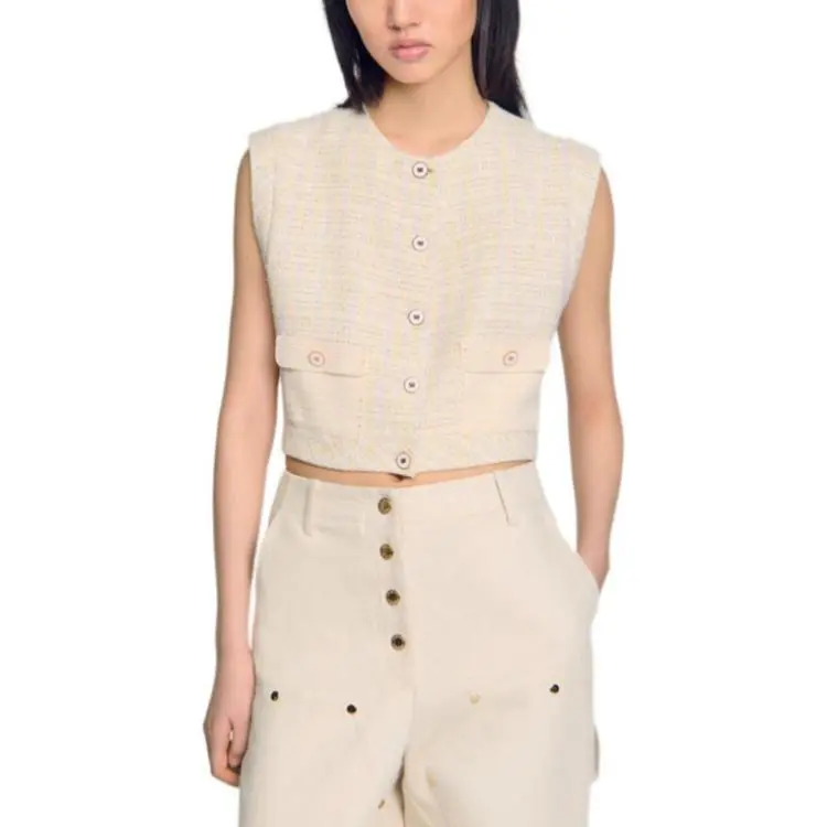Sandro Tweed Tank Top-3